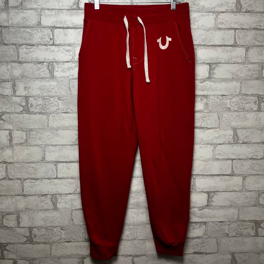 True Religion Red Sweatpant Jogger